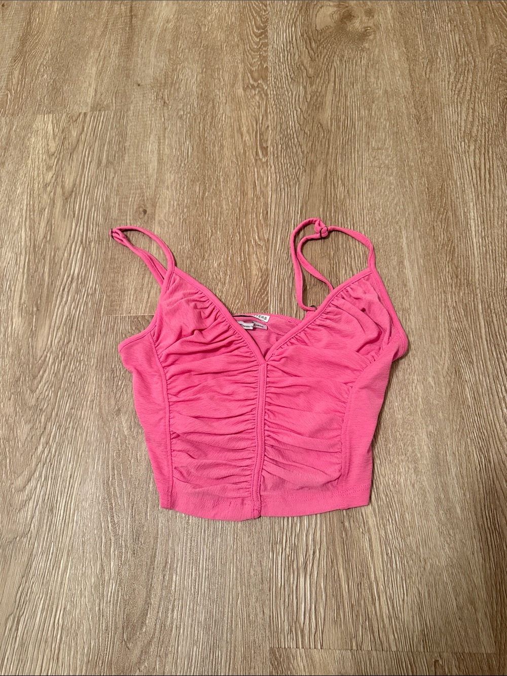 Urban Outfitters Pink Cinched Crop Top
